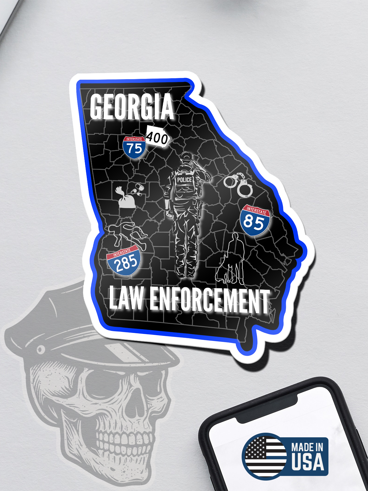 Georgia Law Enforcement Sticker